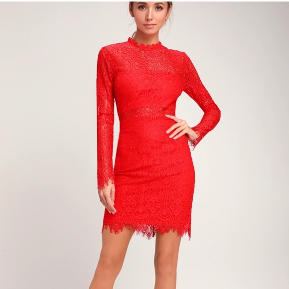 Lulus Dresses & Skirts - ⭐️⭐️ NWOT Lulu’s Red Dress⭐️⭐️